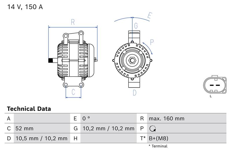 Alternator - BOSCH