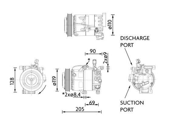 Compresort A/C - MAHLE
