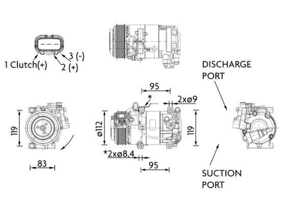 Compresort A/C - MAHLE
