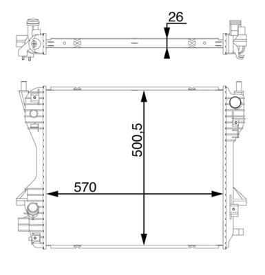 Radiator - MAHLE