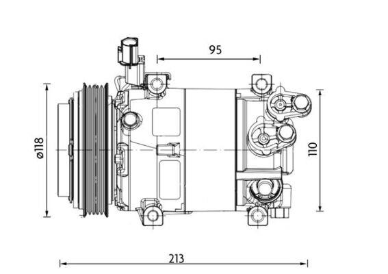 Compresort A/C - MAHLE