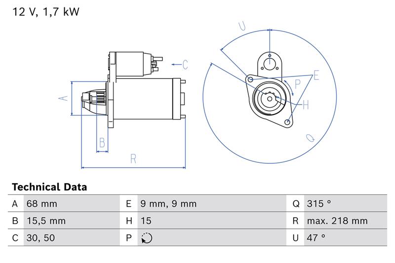 Starter - BOSCH