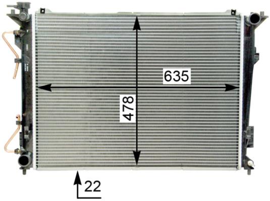 Radiator - MAHLE
