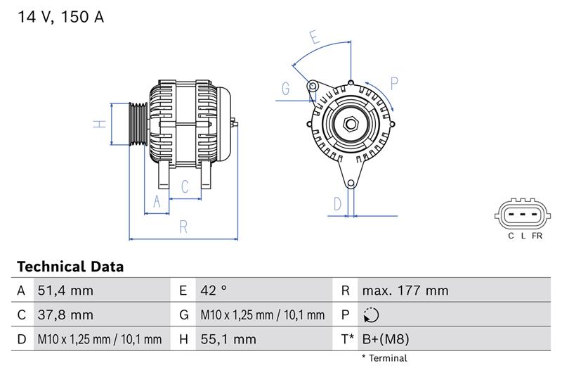 Alternator - BOSCH