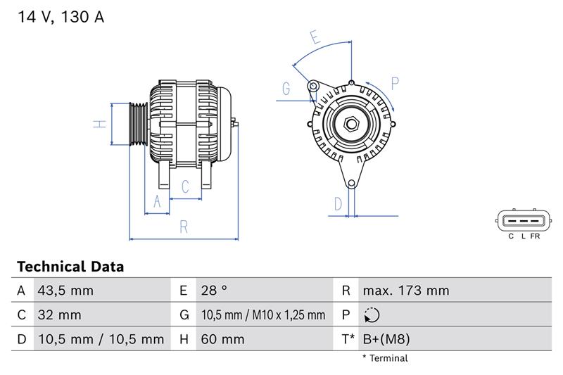 Alternator - BOSCH