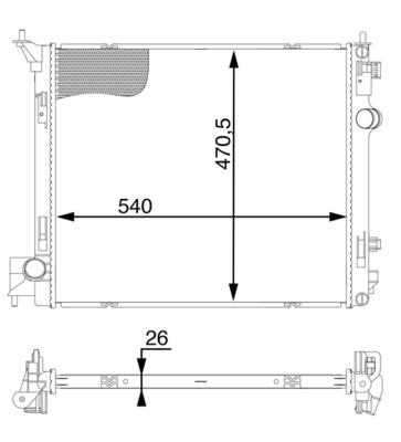 Radiator - MAHLE