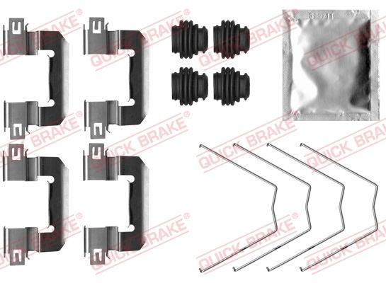 Set de accesorii plăcuțe de frână - QUICK BRAKE