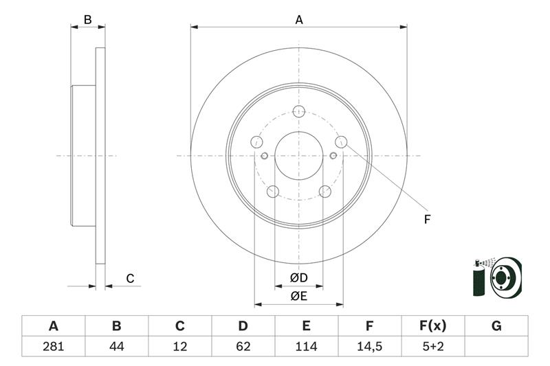 Disc de frana - BOSCH