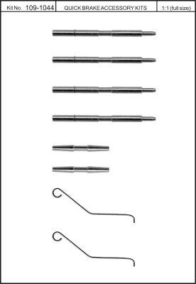Set de accesorii plăcuțe de frână - QUICK BRAKE