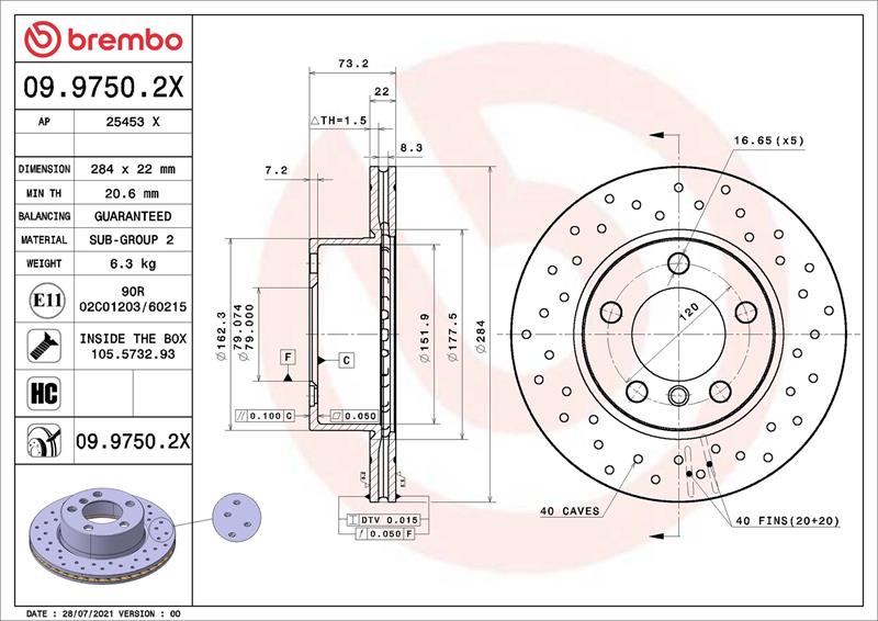 Disc de frana - BREMBO