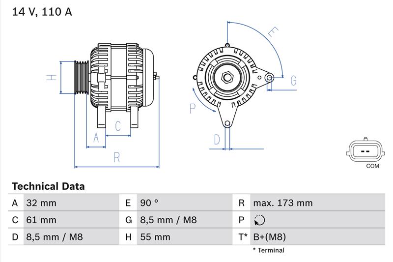 Alternator - BOSCH
