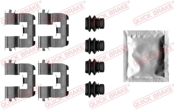 Set de accesorii plăcuțe de frână - QUICK BRAKE