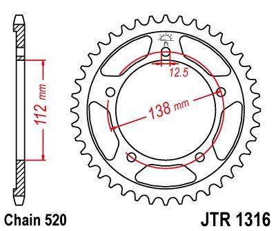 Pinion lanț de transmisie - JT