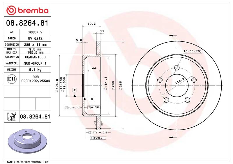 Disc de frana - BREMBO