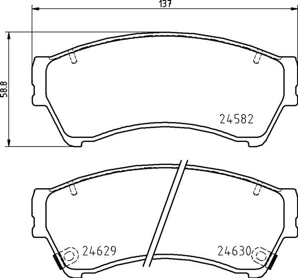 Placute de frana - BREMBO