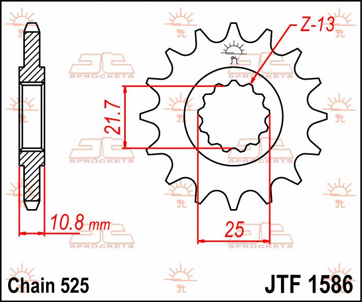 Pinion lanț de transmisie - JT