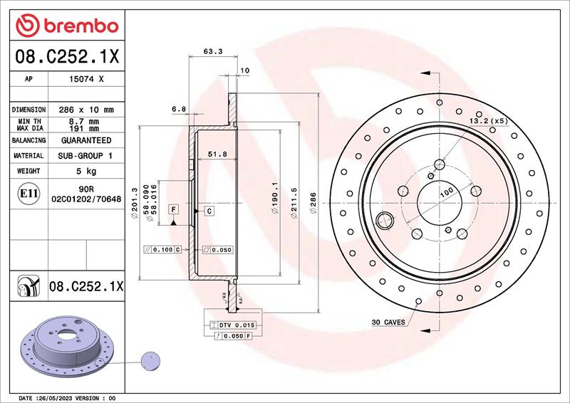 Disc de frana - BREMBO