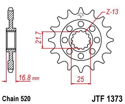 Pinion lanț de transmisie - JT