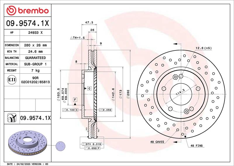 Disc de frana - BREMBO