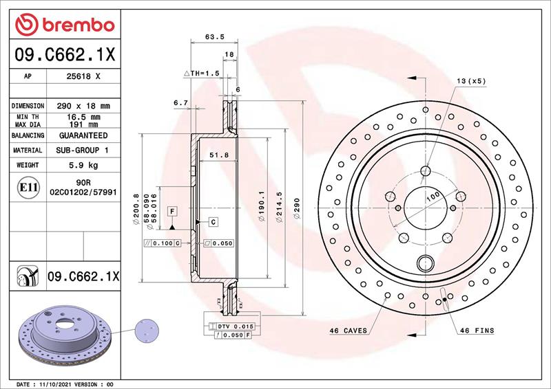 Disc de frana - BREMBO