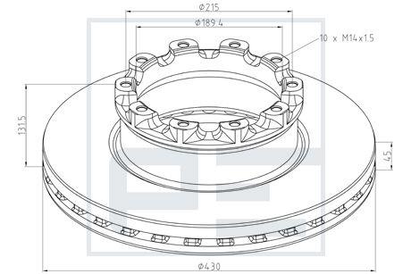 Disc de frana - PE Automotive