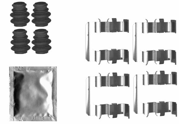 Set de accesorii plăcuțe de frână - TEXTAR