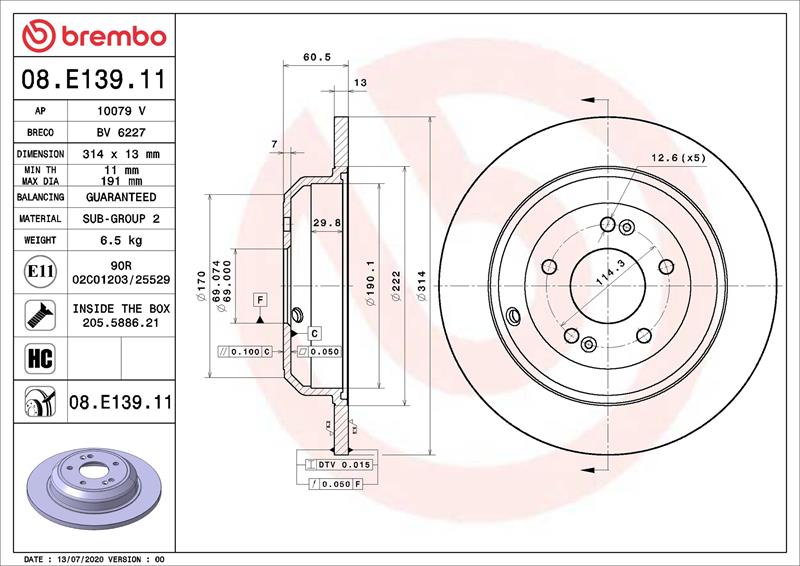 Disc de frana - BREMBO