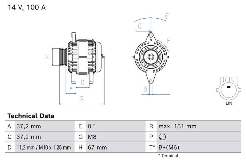 Alternator - BOSCH