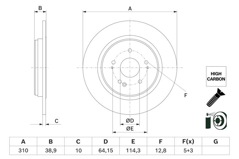 Disc de frana - BOSCH