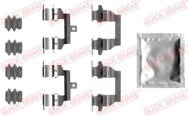 Set de accesorii plăcuțe de frână - QUICK BRAKE