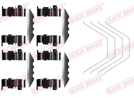 Set de accesorii plăcuțe de frână - QUICK BRAKE