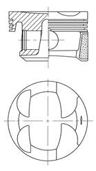 Piston - KOLBENSCHMIDT