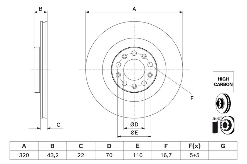 Disc de frana - BOSCH