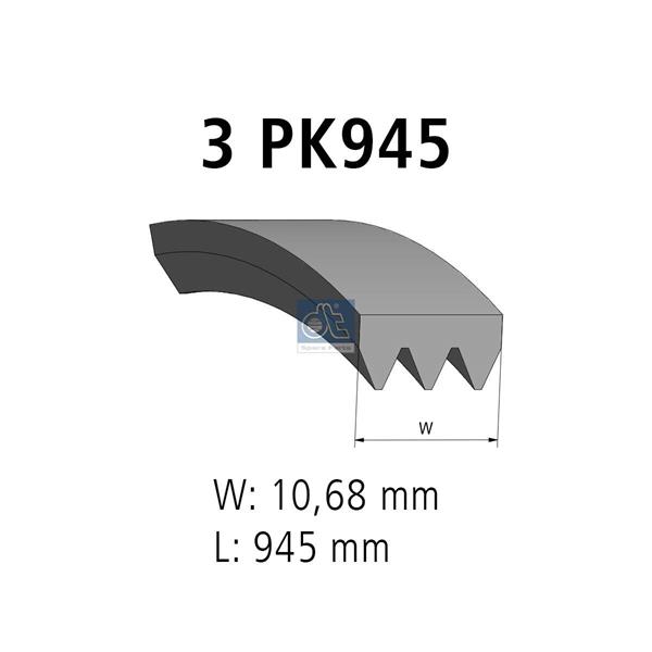 Curea cu caneluri - DT SPARE PARTS