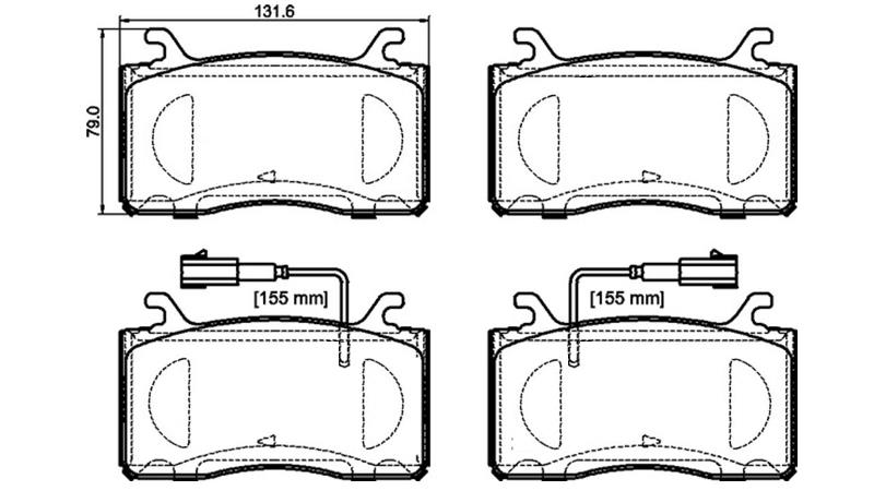 Placute de frana - BREMBO