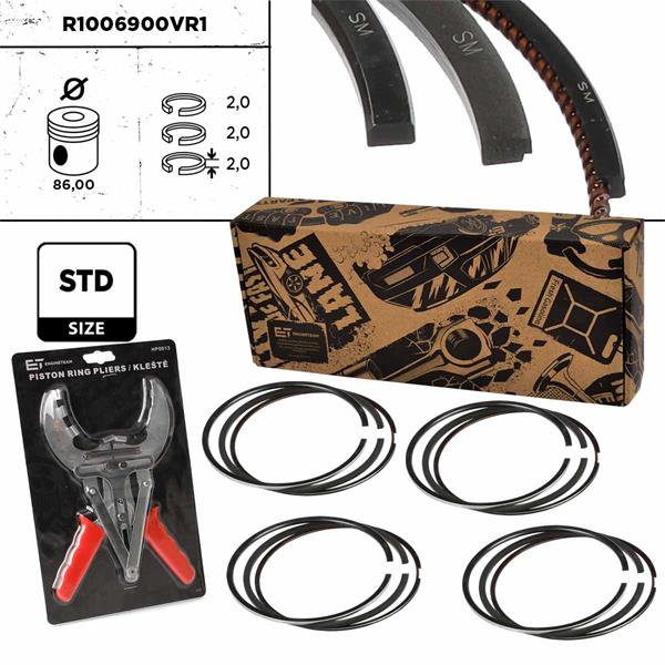 Kit de segmente piston - ET ENGINETEAM