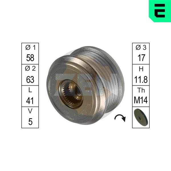 Rolie de rulare a alternatorului - ERA