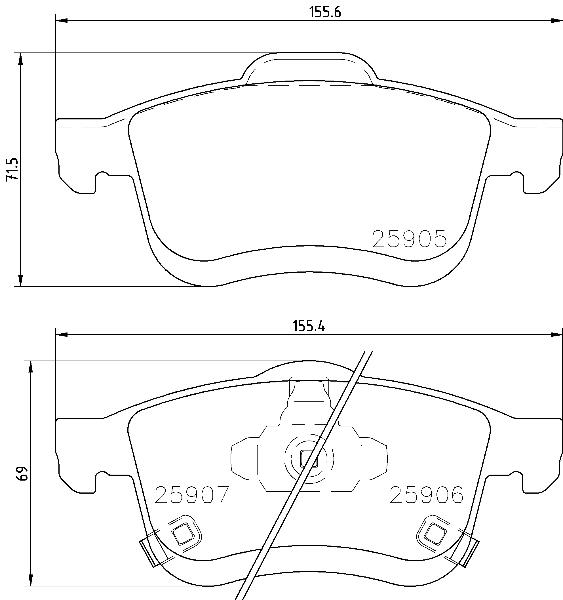 Placute de frana - BREMBO