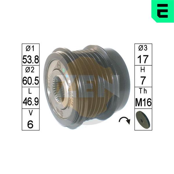 Rolie de rulare a alternatorului - ERA
