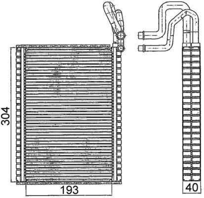 Evaporator aer contidionat - MAHLE