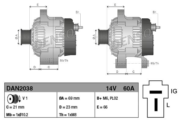 Alternator - DENSO