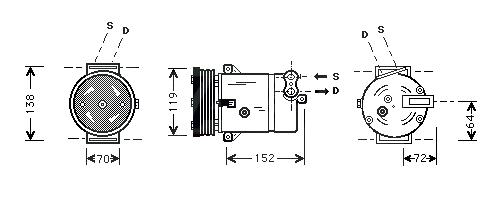 Compresort A/C - STARLINE