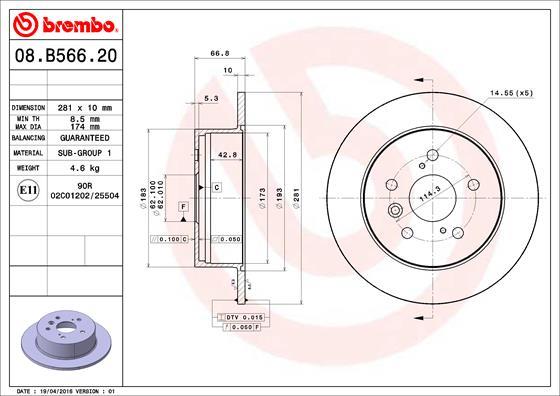 Disc de frana - BREMBO