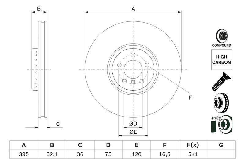 Disc de frana - BOSCH