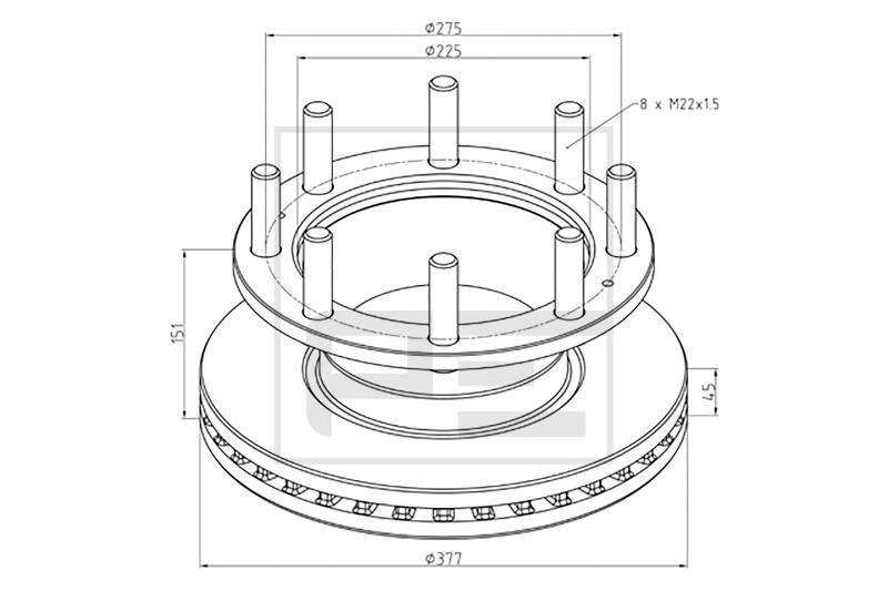 Disc de frana - PE Automotive
