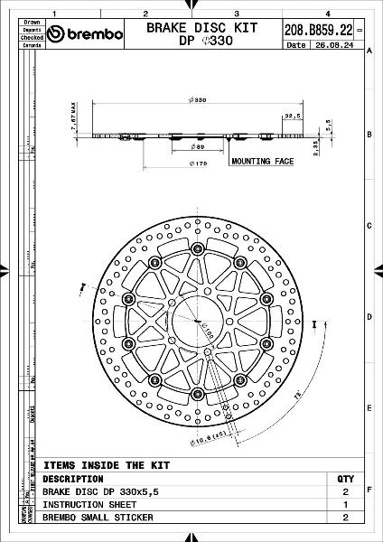 Disc de frana - BREMBO