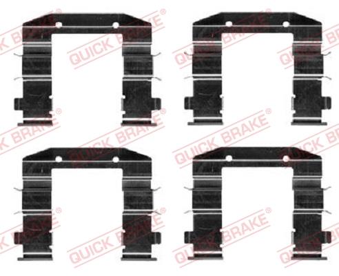 Set de accesorii plăcuțe de frână - QUICK BRAKE