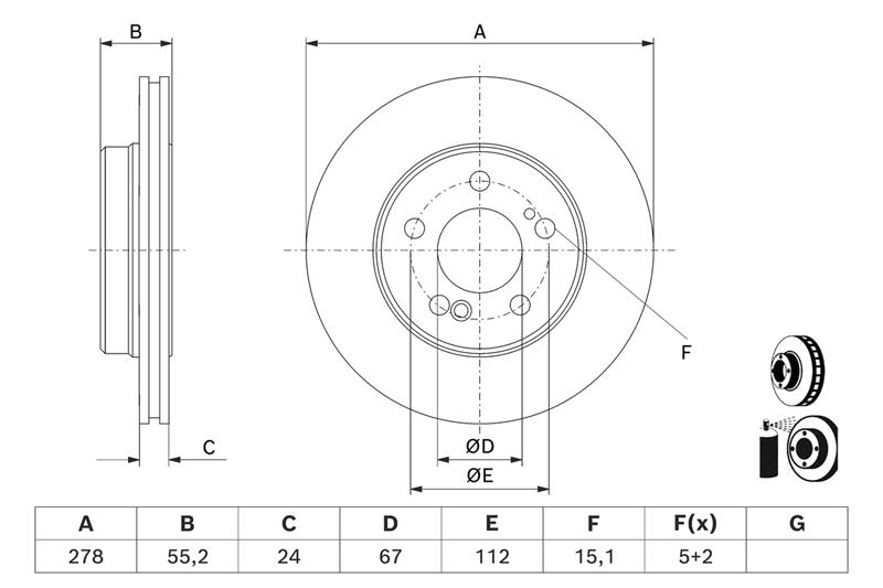 Disc de frana - BOSCH