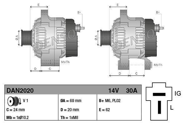Alternator - DENSO