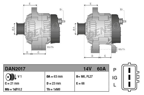 Alternator - DENSO